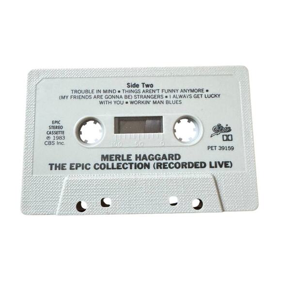 VTG Merle Haggard The Epic Collection Cassette Tape Recorded Live 1983 Country - Picture 4 of 5